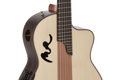 Manuel Rodriguez Caf&eacute; Cortado, Indian Rosewood 4/4, Satin, E-Acoustic, Cutaway - view 6