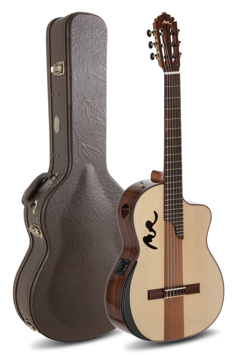 Manuel Rodriguez Caf&eacute; Cortado, Santo Rosewood 4/4, Gloss, E-Acoustic, Cutaway - view 11