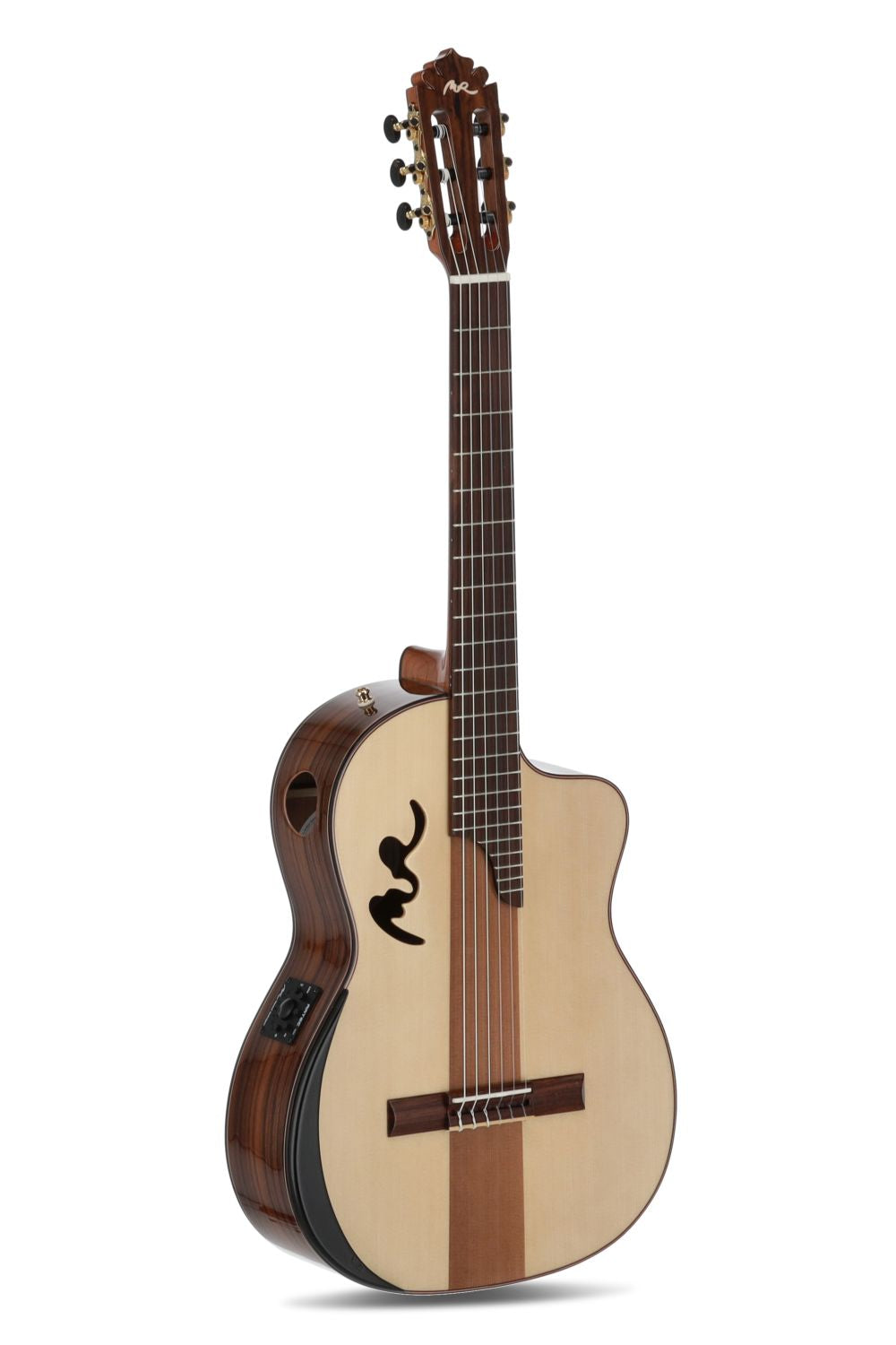 Manuel Rodriguez Caf&eacute; Cortado, Santo Rosewood 4/4, Gloss, E-Acoustic, Cutaway - view 1