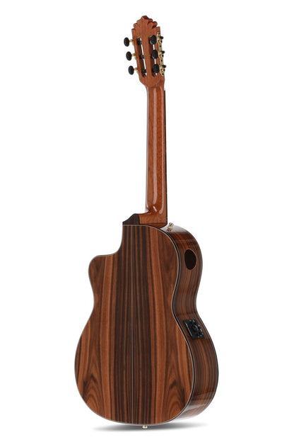 Manuel Rodriguez Caf&eacute; Cortado, Santo Rosewood 4/4, Gloss, E-Acoustic, Cutaway - view 2