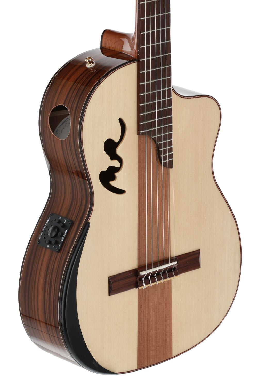 Manuel Rodriguez Caf&eacute; Cortado, Santo Rosewood 4/4, Gloss, E-Acoustic, Cutaway - view 4