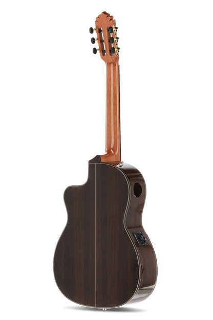Manuel Rodriguez Caf&eacute; Cortado, Aged Eucalyptus 4/4, Gloss, E-Acoustic, Cutaway - view 2