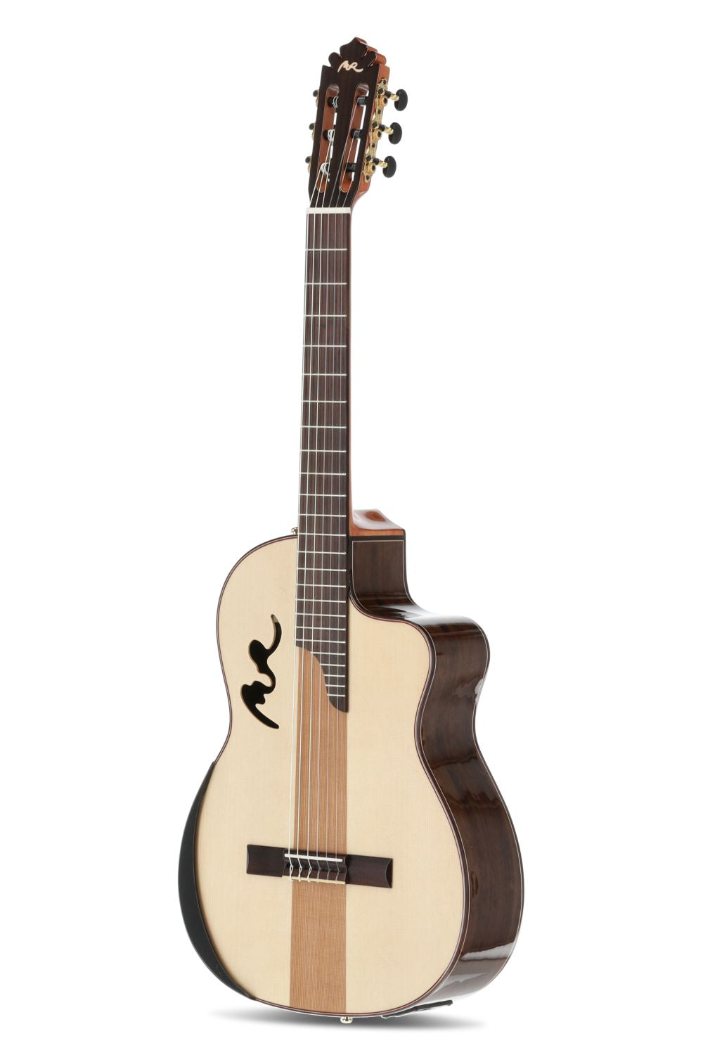 Manuel Rodriguez Caf&eacute; Cortado, Aged Eucalyptus 4/4, Gloss, E-Acoustic, Cutaway - view 3