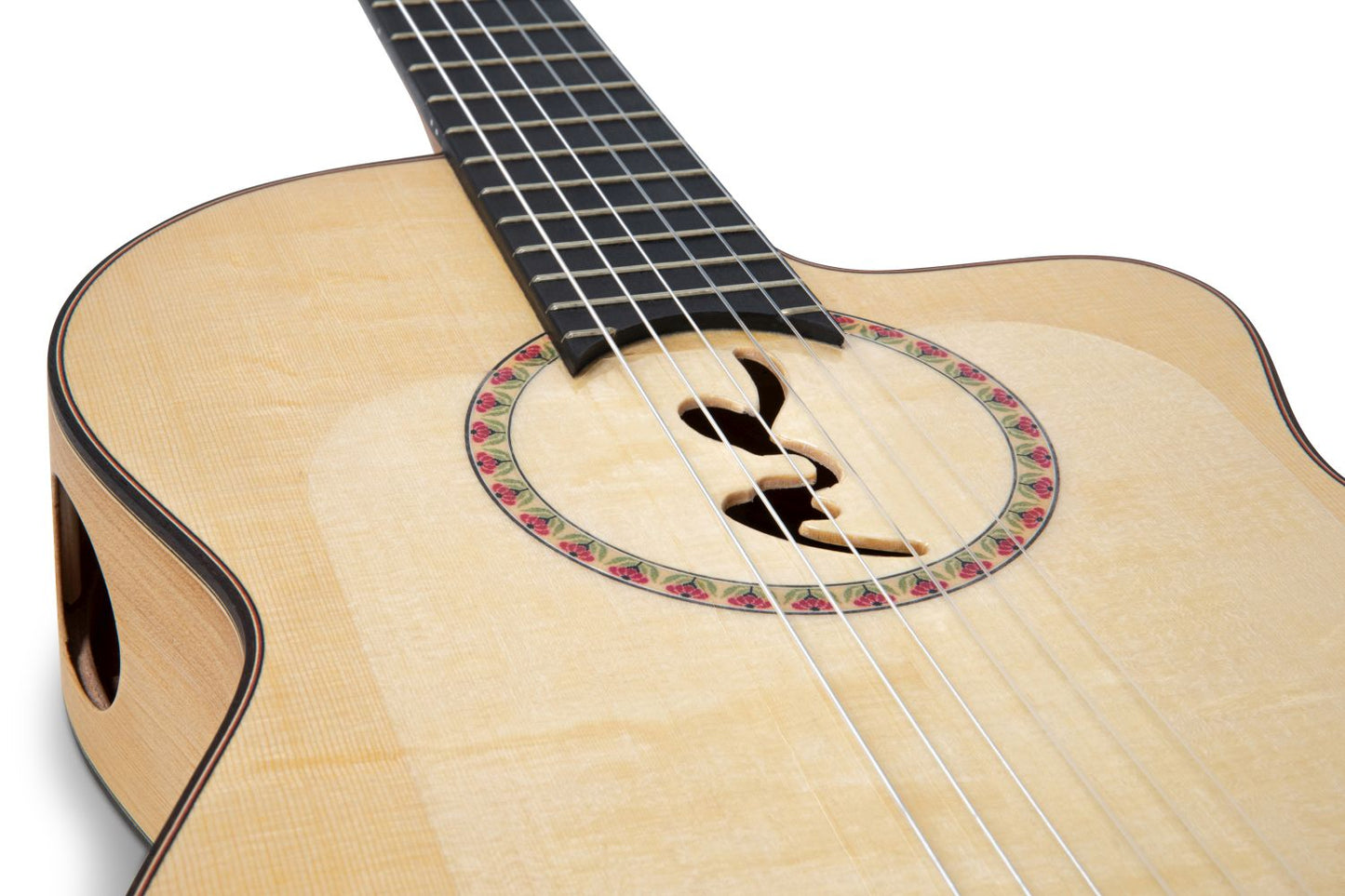 Manuel Rodriguez FF Sabicas Boca Flamenco, Spruce/Cypress, 4/4, Cutaway - view 10