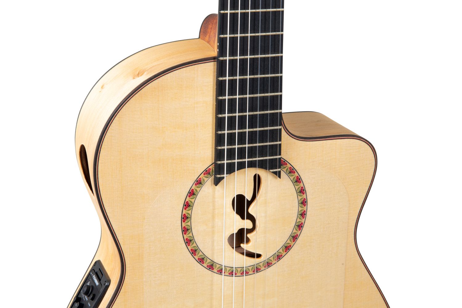 Manuel Rodriguez FF Sabicas Boca Flamenco, Spruce/Cypress, 4/4, Cutaway - view 5