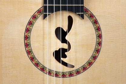 Manuel Rodriguez FF Sabicas Boca Flamenco, Spruce/Cypress, 4/4, Cutaway - view 8