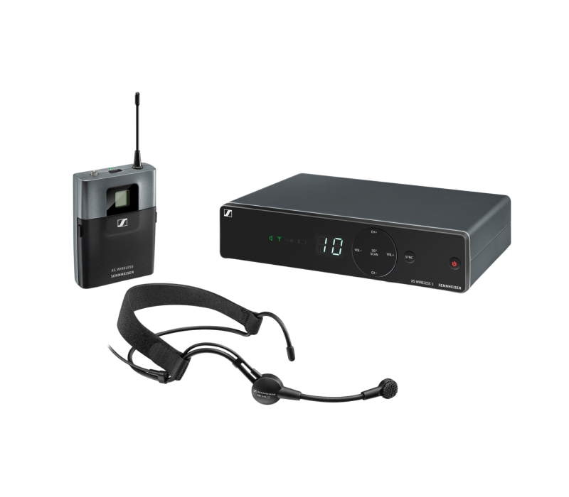 Sennheiser XSW 1‑ME3 Wireless Headset Microphone System with ME 3 Headmic – A Band