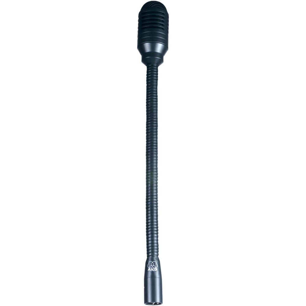 AKG PA/Paging gooseneck mic with rugged, all-metal body. No Phantom PWR. 3M