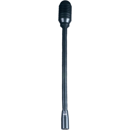 AKG PA/Paging gooseneck mic with rugged, all-metal body. No Phantom PWR. 3M