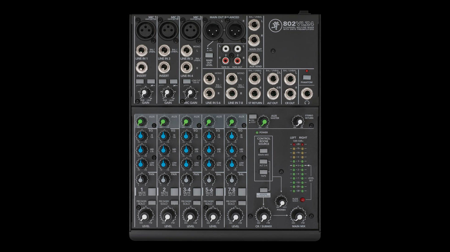 Mackie 802VLZ4 8-Channel Ultra Compact Mixer