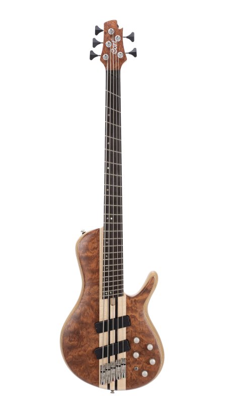 Cort Artisan A5 Beyond 5-String Multi-Scale Bass Open Pore Natural - front view