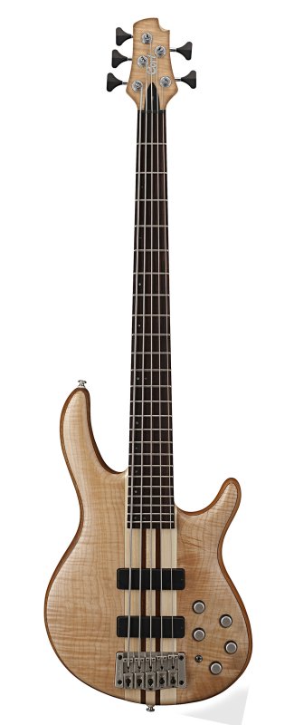 Cort Artisan A5 Plus 5-String Bass Open Pore Natural - front view