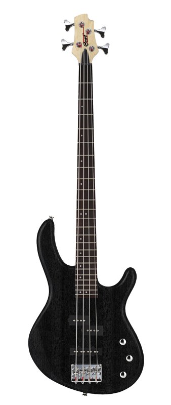 Cort Action PJ Bass Open Pore Black - front view