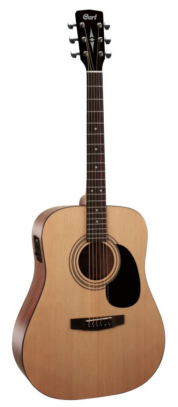 Cort Standard AD810 Dreadnought Acoustic Guitar Open Pore Natural - AD810E in same finish shown