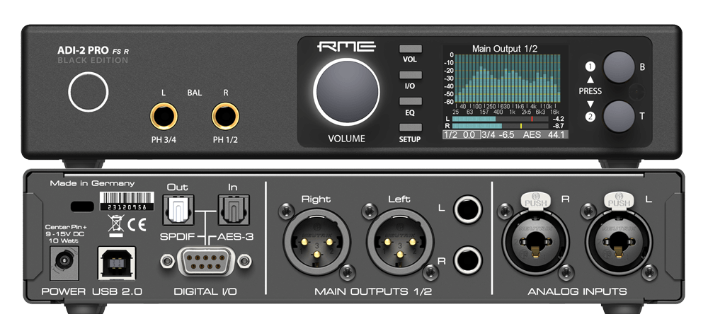 RME ADI-2 Pro FS Black Edition AD DA Converter, product image