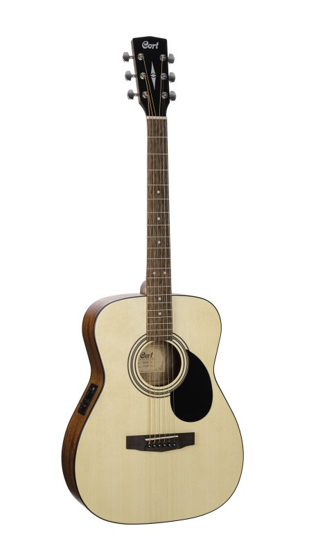 Cort Standard AF510E Folk Acoustic-Electric Guitar Open Pore Natural - front view