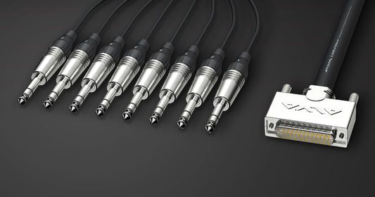 ALVA analog multicore cable, D-Sub25 to 8 x TRS