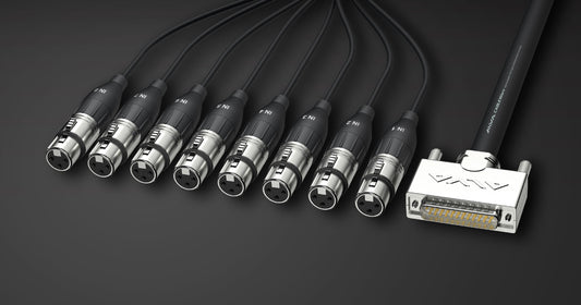 ALVA analog multicore cable, D-Sub25 to 8 x XLR female