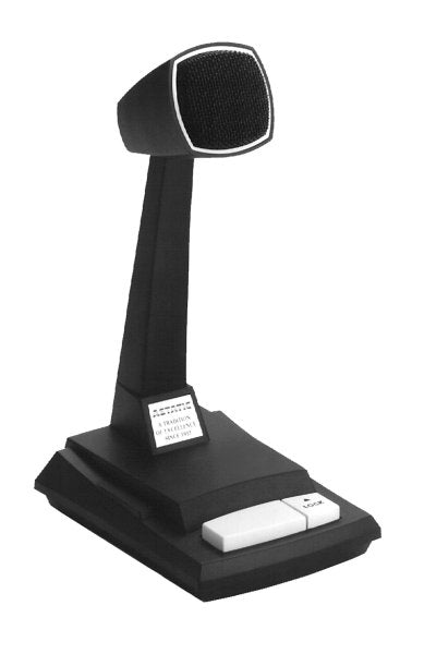 Astatic 878HL-2 Omnidirectional Dynamic Desktop Microphone With Locking Push-to-Talk Switch