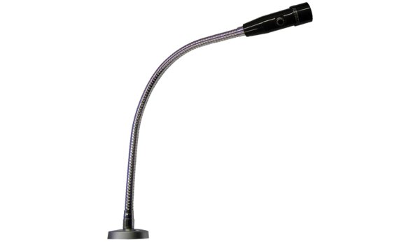 Astatic AMC105SNO-19 Omnidirectional Dynamic Microphone, 1 DPDT Push-to-Talk Switch,19” Gooseneck, 2 3/4” Flange and 6’ Cable - Chrome
