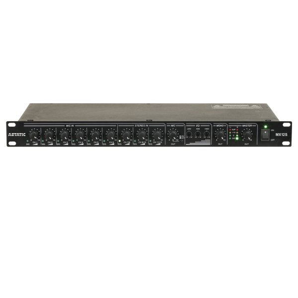 Astatic MX12S 12 Channel Stereo Rack Mount Mixer