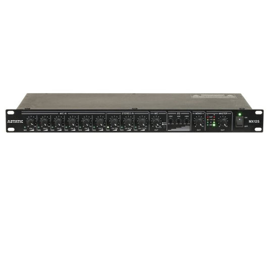 Astatic MX12S 12 Channel Stereo Rack Mount Mixer