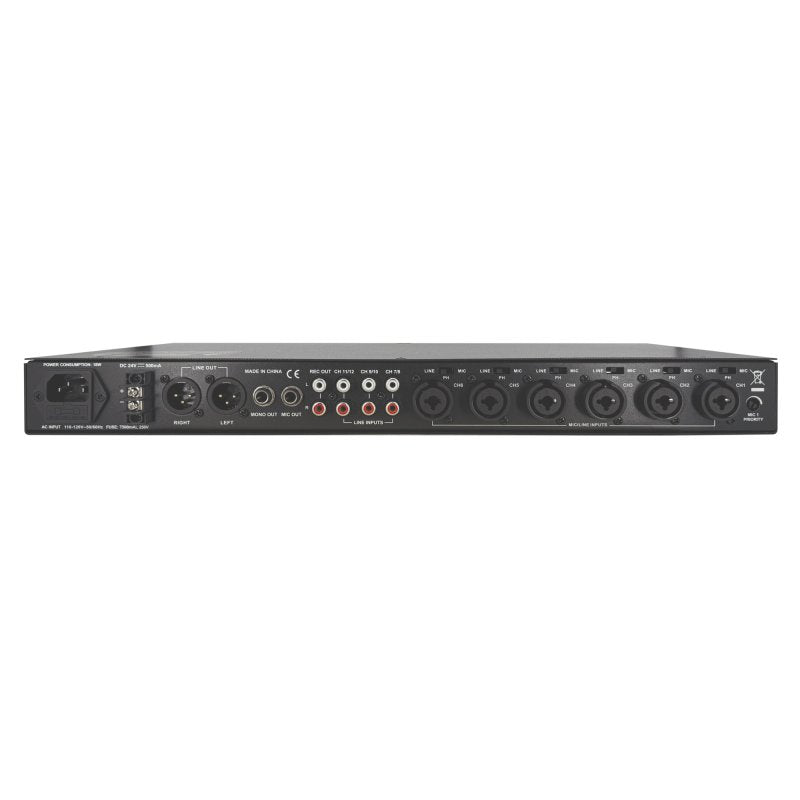 CAD Audio MX12S 12-Channel Stereo Rack Mount Mixer, 1RU