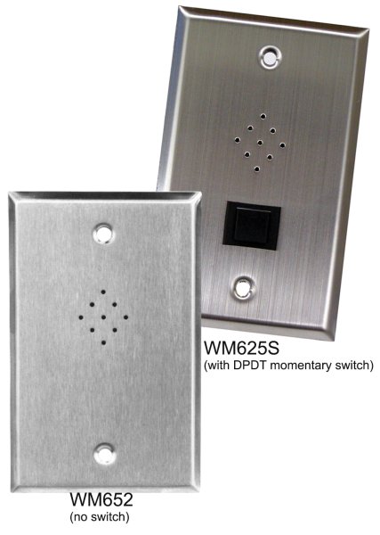 Astatic WM625S Wall Mounted Omnidirectional Dynamic Microphone With Push-to-Talk Switch