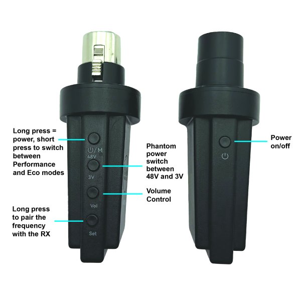 CAD Audio WX100 UHF Wireless XLR Mic Adapter