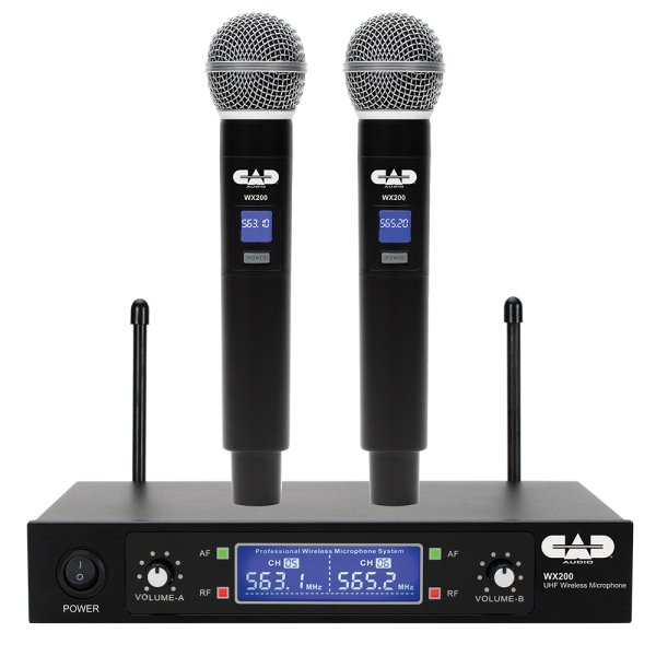CAD Audio WX200 UHF Wireless Dual Handheld Microphone System