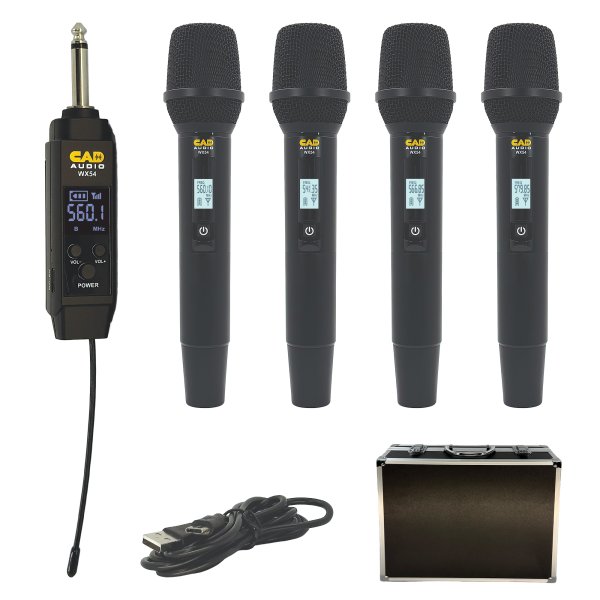 CAD Audio WX54 Four-Channel Wireless Handheld Microphone System