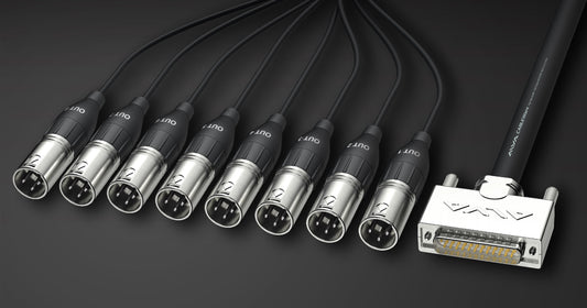 ALVA analog multicore cable, D-Sub25 to 8 x XLR male