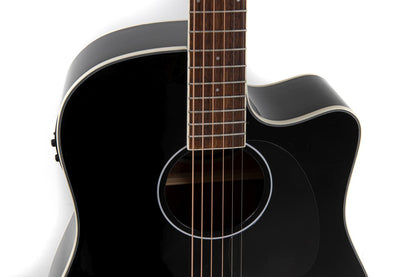 Applause Wood Classic Dreadnought Black Gloss Electro - view 6