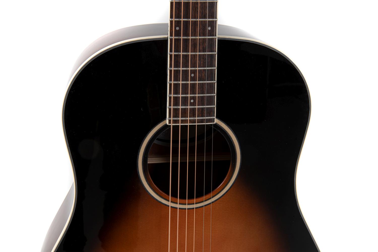 Applause Wood Classic Dreadnought Sloped Shoulders, Vintage Sunburst Gloss - view 6