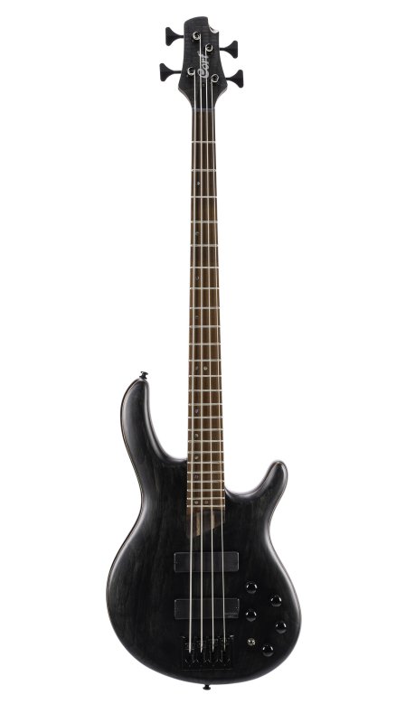Cort Artisan B4 Element Bass Open Pore Transparent Black - front view