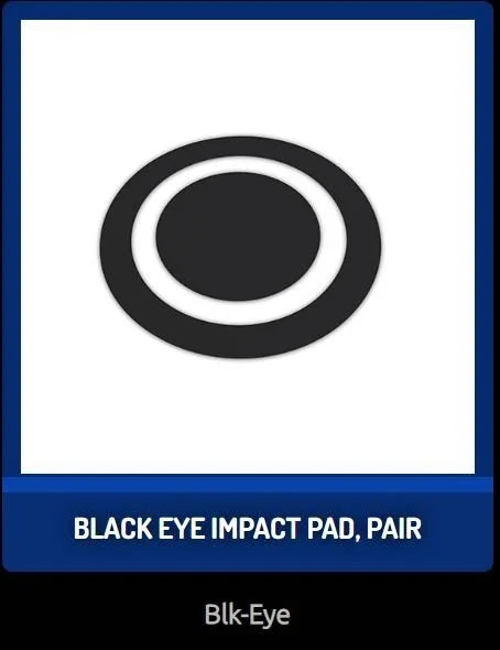 KickPort Black Eye Bass Drum Impact Pad, 2 Pack