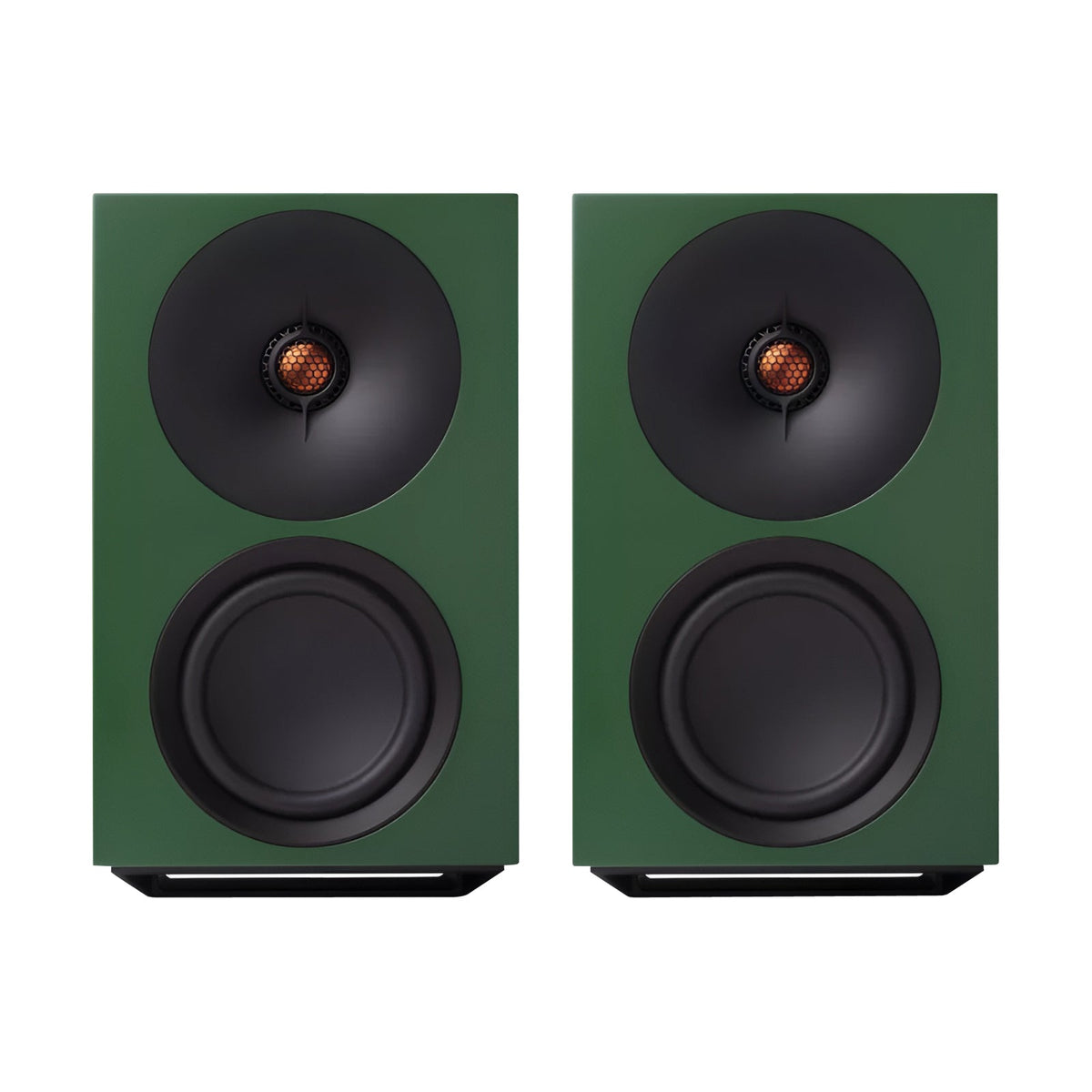 Cambridge Audio L/R M Powered Streaming Speakers, Pair, Green