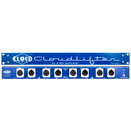 Cloud Microphones Cloudlifter CL-4 4-Channel Rackmount Mic Activator, front view