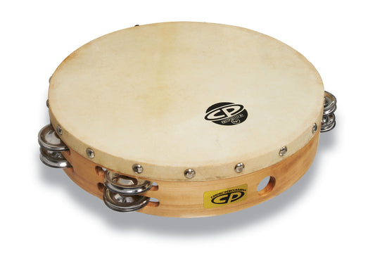 CP By LP CP380 10 Handheld Double Row Headed Tambourine - Steel Jingles