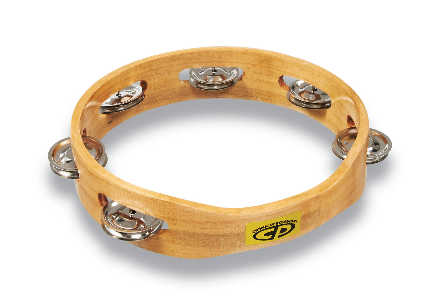 CP By LP CP388 8 Handheld Single Row Tambourine - Steel Jingles