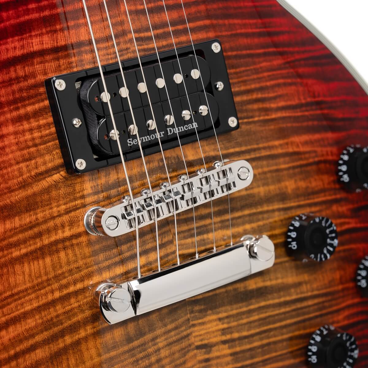 Cort CR300 Deluxe Flaming Burst, Seymour Duncan pickups