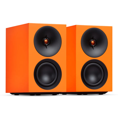 Cambridge Audio L/R S Powered Stereo Speakers, Pair, Orange