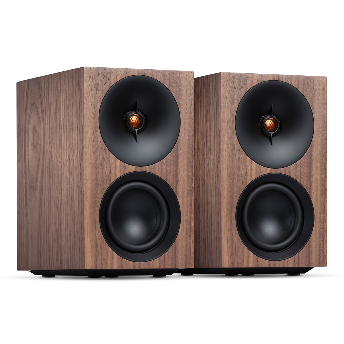 Cambridge Audio L/R S Powered Stereo Speakers, Pair, Walnut