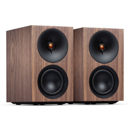 Cambridge Audio L/R S Powered Stereo Speakers, Pair, Walnut