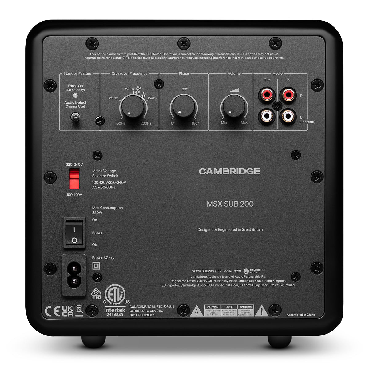 Cambridge Audio MSX Sub 200 6.5 Inch Subwoofer