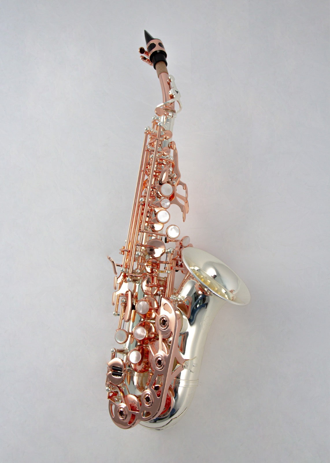 Special Edition Revelation Series Professional Curved Soprano Saxophone Silver / Rose Gold