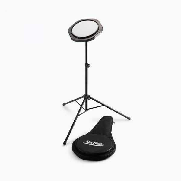 On-Stage Drum Practice Pad with Stand and Bag