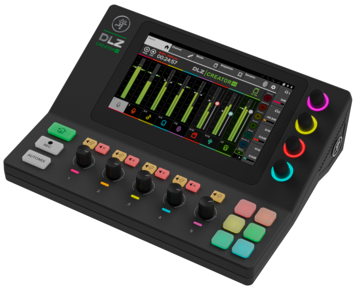 Mackie DLZ-CREATOR-XS Compact Adaptive Digital Mixer for Streaming and Podcasting