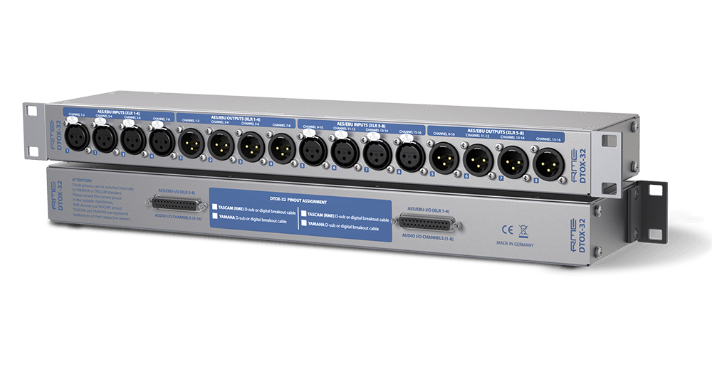 RME DTOX-32 D-Sub to XLR breakout box