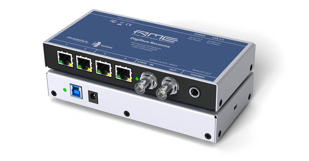 RME Digiface Ravenna 128-Channel AES67 Interface, product image